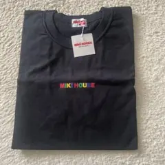 新品レア品！ミキハウス 日本製 大人用 レインボーロゴTシャツ Mサイズ