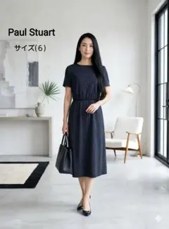 美品(6)Paul Stuart ジオメトリック柄　ワンピース