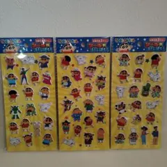 セリア クレヨンしんちゃん シールがいっぱい 3種セット