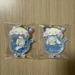 【最安値】サンリオ カスタムアクリルチャーム ネコソーダ 2点 シナモロール