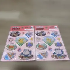 【韓国限定】ポケモン ウォーターステッカー 2枚セットのサムネイル