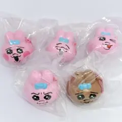 【コンプリート】おぱんちゅうさぎ　ミニスクイーズマスコット2　全5種セット