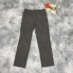 ギャバジンケーティー（M）スキニーパンツ ストライプ 日本製 オールシーズンのサムネイル