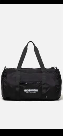 【新品•未使用】NEIGHBORHOOSボストンバッグ NEIGHBORHOOD(ネイバーフッド) / ショルダーバッグ/ナイロン/BLK/無地