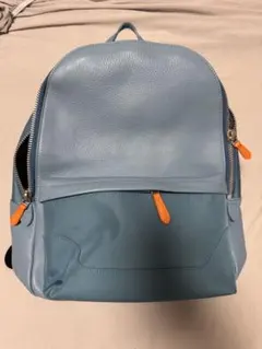 レザーコンビ バックパック ブルー系のサムネイル