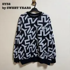 SY32 NEW TYPE NEO メッシュ クルーネック スウェット ブラックのサムネイル