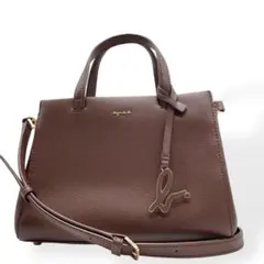 極美品　agnes b.　アニエスべー　2way ショルダーバッグ　ハンドバッグ
