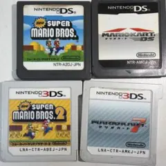 マリオカート7 スーパーマリオブラザーズ2 マリオカートDS 4本セット