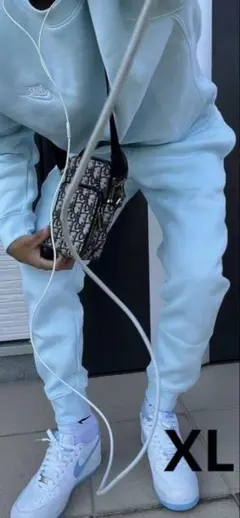 Nike 水色 XL スウェットパンツ