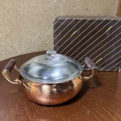 ハリカ　純銅製鍋　鈴木製作所　ネオレックス　両手鍋　銅製　昭和レトロ　シェフ