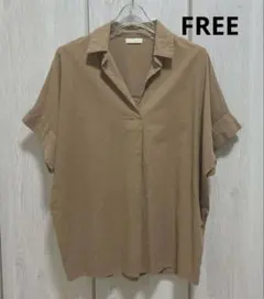 earth music&ecology☆スキッパーネック 半袖シャツ FREEのサムネイル