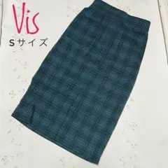 【美品】ViS ビス チェックスカートのサムネイル