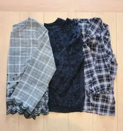 【レディース服まとめ売り】M きれいめ オフィスカジュアル 長袖シャツ