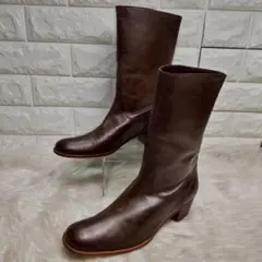 マーガレットハウエル イデア ミドル ブーツ 本革 ブラウン