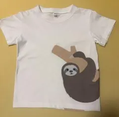 無印良品　ナマケモノ プリント Tシャツ 100㎝のサムネイル