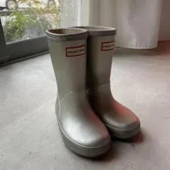HUNTER シルバー 長靴　UK7