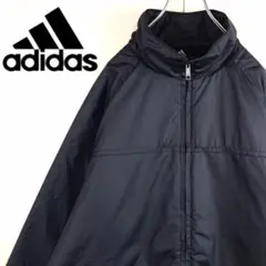 【ビッグサイズ】アディダス　ロゴ入りウインドブレーカー　裏フリースF1169