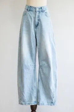 pois　curve denim　カーブデニム　ポワ　ライトブルー36 pois curve denim カーブデニム ポワ ライトブルー36 - メルカリ