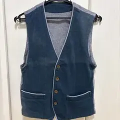 COMME CA COMMUNE ベスト ネイビー Sサイズのサムネイル