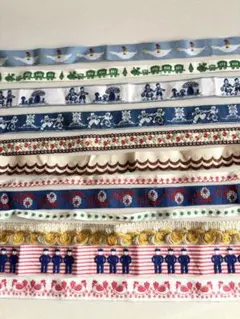 レア　アンティーク　チロルテープ　12セット　お花　ニルスのふしぎな旅　レトロ