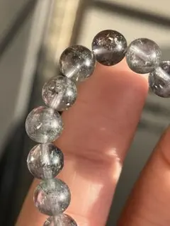 ブレスレット希少大玉パイライトインフローライト11.8mm/内径:約16cm