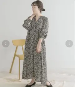 ITEMS URBAN RESEARCH 花柄ラグランワンピース