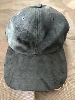 フェイクスエードローキャップ　FSUEDEローキャップ　スウェード　黒　ブラック