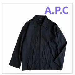 美品A.P.C 90'sフランス製 ナイロン スイングトップ 黒 ネイビーのサムネイル