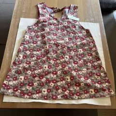 【新品未使用タグ付き】PRONTY 花柄エプロン 綿100% ノースリーブ