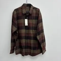 UNIQLO メンズ　長袖ネルシャツ 赤・黒・緑 チェック柄　ＸＬ　◎20