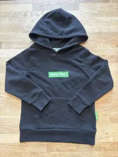 Minecraft キッズパーカー 120cm 黒　【使用済】