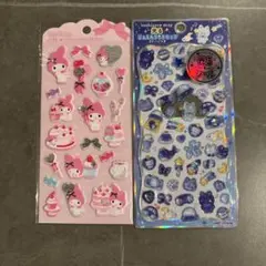 正規品　ねこ　ほしぞらプチドロップ　マイメロディ　マシュマロステッカー