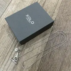 XOLO Jewelry スネークリンクウィズホースビットネックレス シルバー 