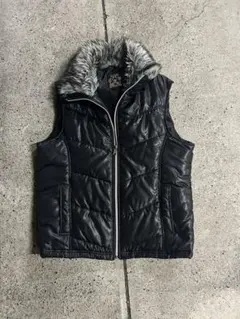 リアルファー　ダウンベスト