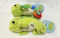 【新品タグ付き】くるるんしっぽのレオンちゃん　マスコットぬいぐるみ2個セット