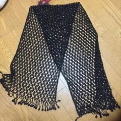 手編みストール　ハンドメイド