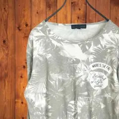 インジアティック✨ボタニカル柄ダイタイ風長袖Ｔシャツ Ｍ ロンT 綿100%