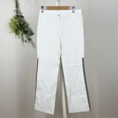 T1325 アディダス　スラックス　M 美品　白　スポーティー　y2k 韓国