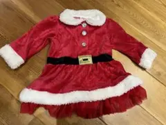 サンタクロース風赤いワンピース