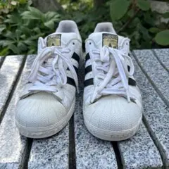 adidas SUPERSTAR ホワイト/ブラック 26.5cm 黄ばみ有り
