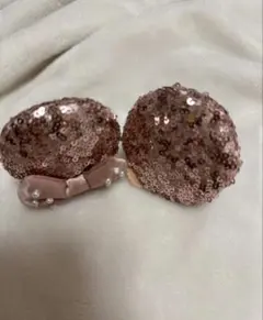 ディズニー　ミニー　スパンコールヘアピン