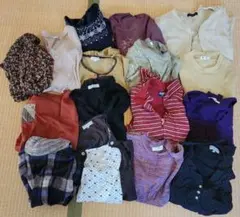 まとめ売り カジュアルトップス16点セットL～⇁LL