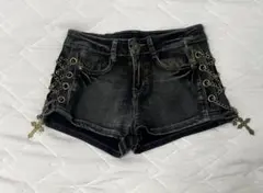 平成ギャル ショートデニム グランジ y2k