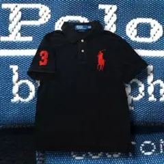 POLO by Ralph Lauren ビッグポニー ポロシャツ 黒 赤 ３