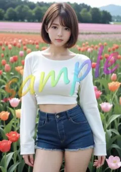 26012804【1点物】 A4ポスター AI美女 写真 リアル グラビア　彼女