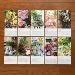 アテニア 絵葉書 フラワーポストカード10枚セット