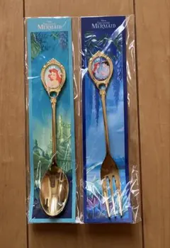 リトルマーメイド✨スプーン・フォーク　新品【匿名配送】アリエルのサムネイル
