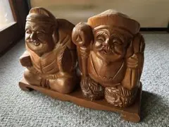 木製 福の神 彫刻 - メルカリ