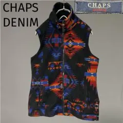 CHAPS DENIM RALPH LAUREN ネイティブ柄 フリース ベスト