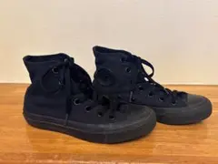 コンバース　ブラック ハイカットスニーカー　22.5